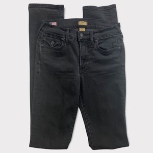 True Religion Womens Cora Mid Rise Straight Jeans